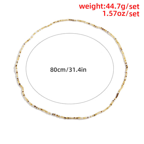 Boho Multi-Layer Colorful Beaded Waist Chain