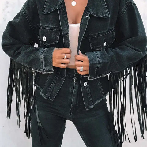 PREORDER Denise Tassel Denim Jacket