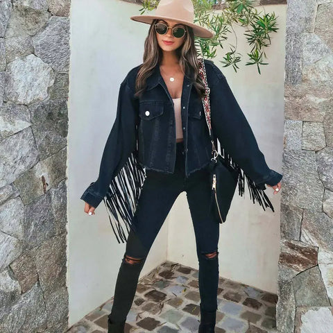 PREORDER Denise Tassel Denim Jacket