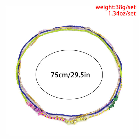 Boho Multi-Layer Colorful Beaded Waist Chain